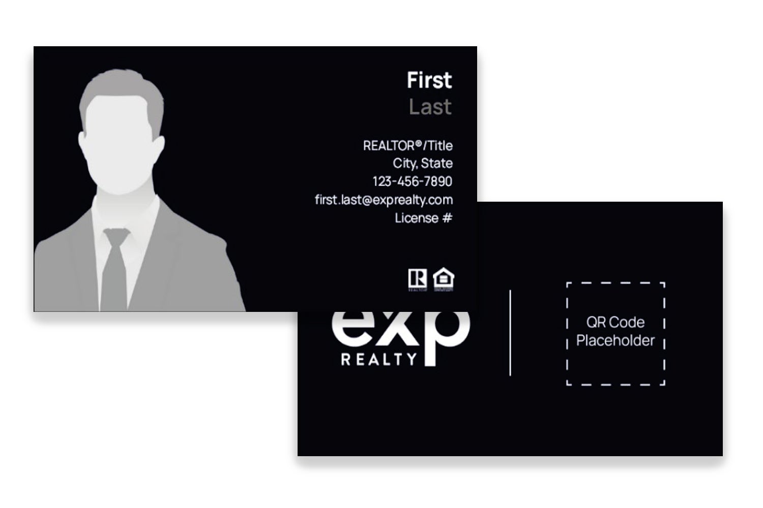 Black - QR Code - With Photo